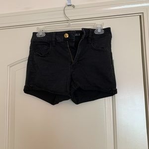 High Waisted Black Shorts